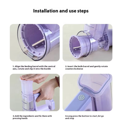 4-IN-1 Handheld Wireless Automatic Vegetable Cutter