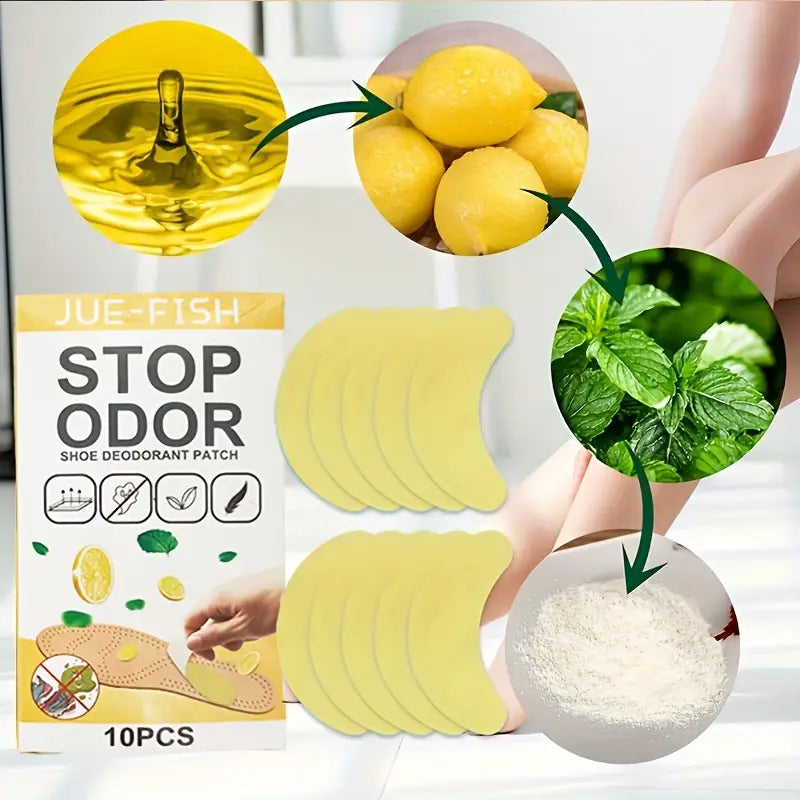 Ultra-Fresh Shoe Deodorant Stickers (10 Pcs)