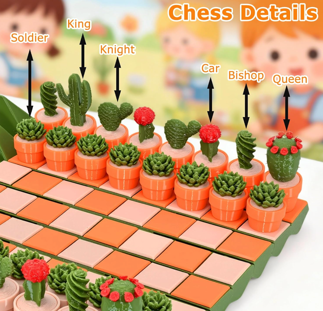 Cactus Potted Plant Chess
