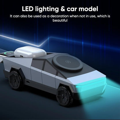 3 in 1 Cybertruck Magnetic Wireless Charger