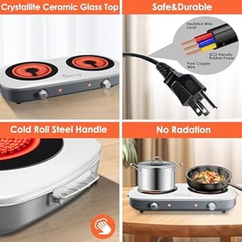 Electric Double Induction Kitchen Burner