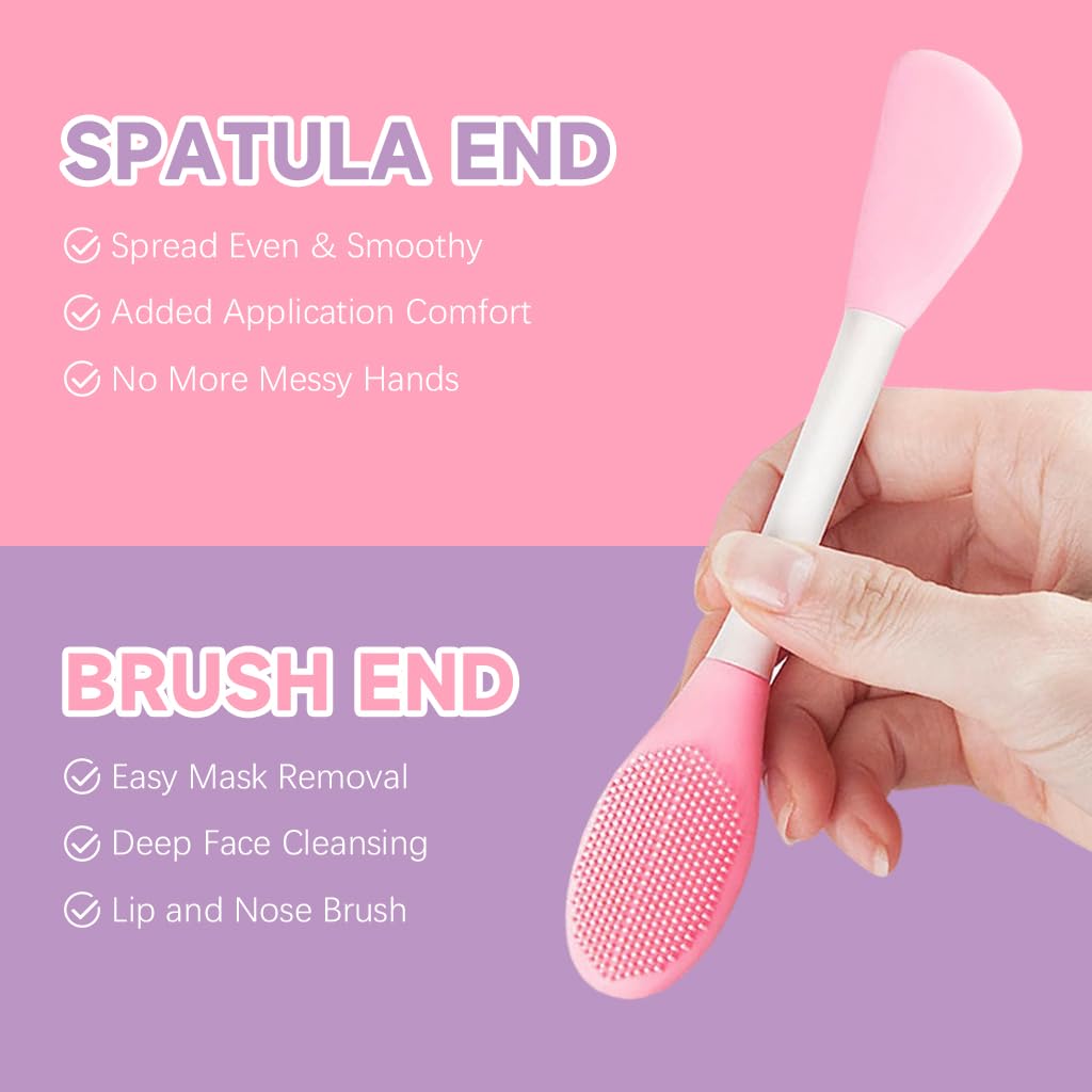Double Head Silicone Face Mask Brush Applicator (Pack Of 3)