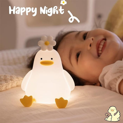 Cute Flower Duck Night Light