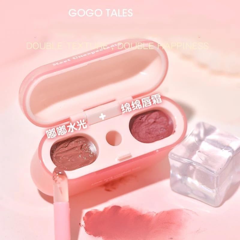 AirPods lipstick Double Lip Gloss (Glossy + Matte)