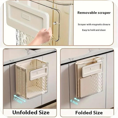 Takenick Hanging Folding Garbage Bin (Toilet Kitchen Bathroom Office)