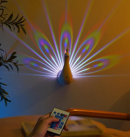 LED Peacock Projection Lamp