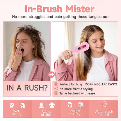 2-in-1 Hair spray Brush With Bottle