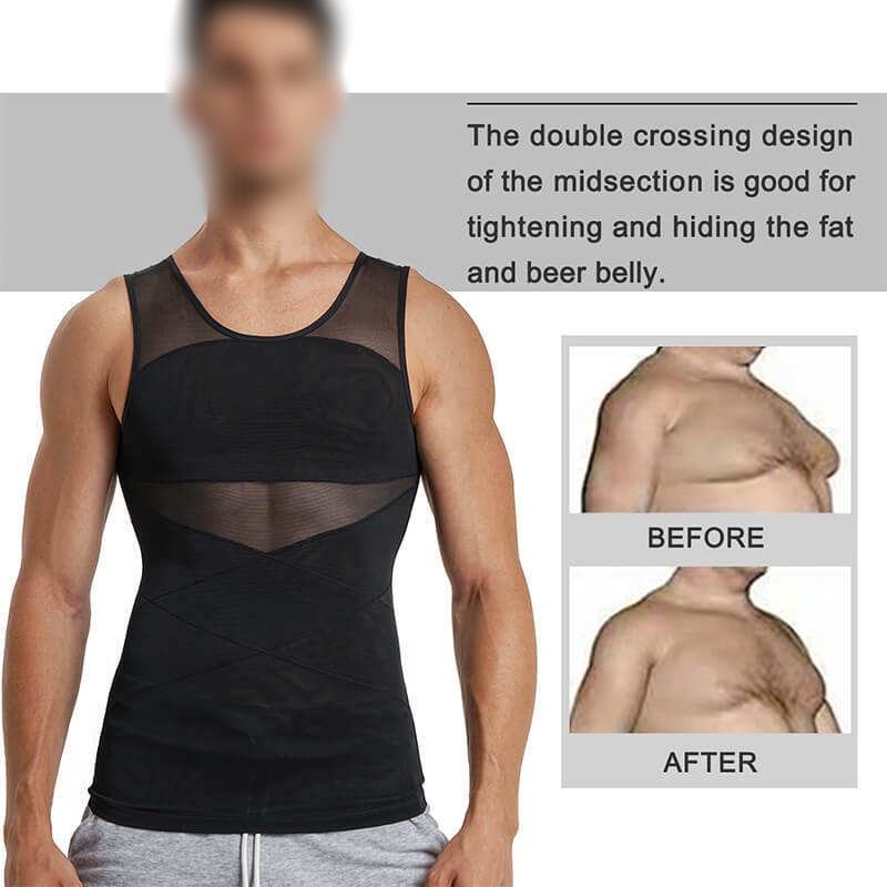 Bodysuit Compression Undershirt Vest For Loose Belly