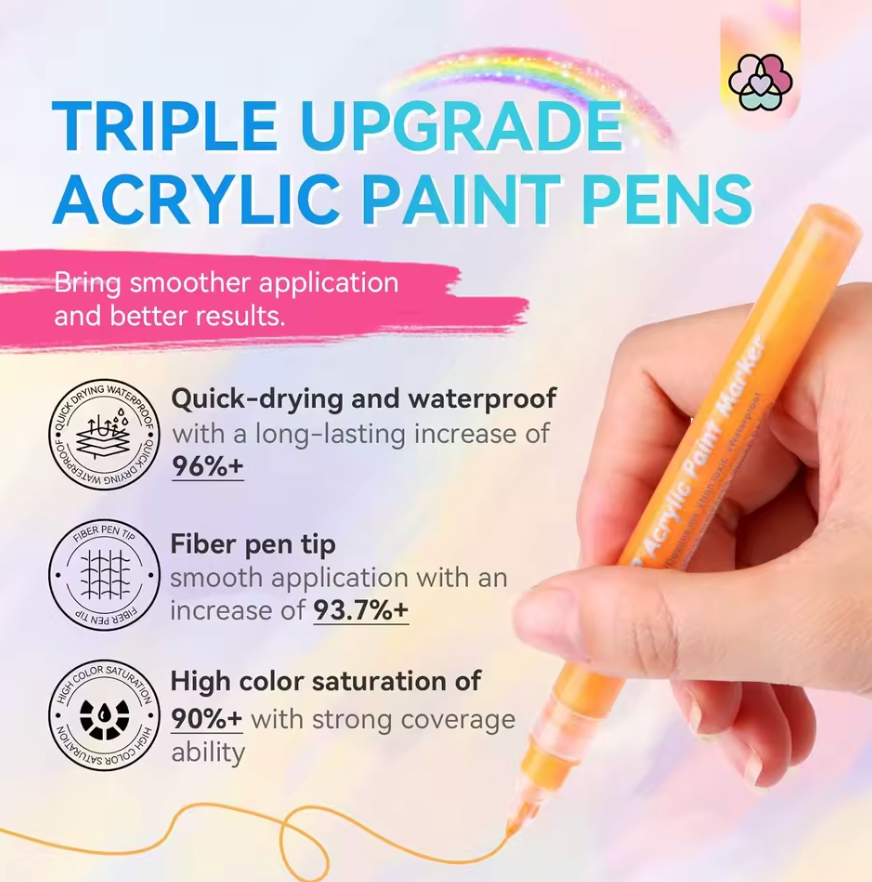 12 Nail Polish Waterproof Pens Set
