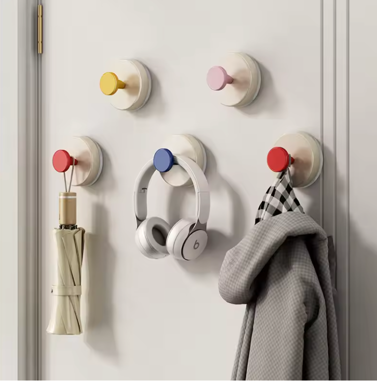 Rotating Vacuum Suction Wall Hooks