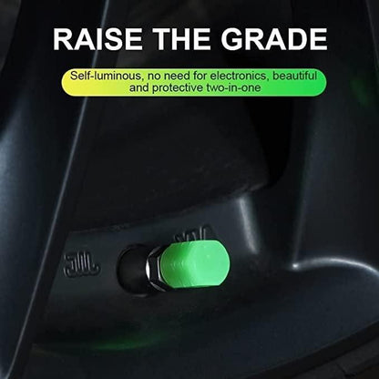 GlowRide™ Luminous Tyre Valve Caps (Set of 4)