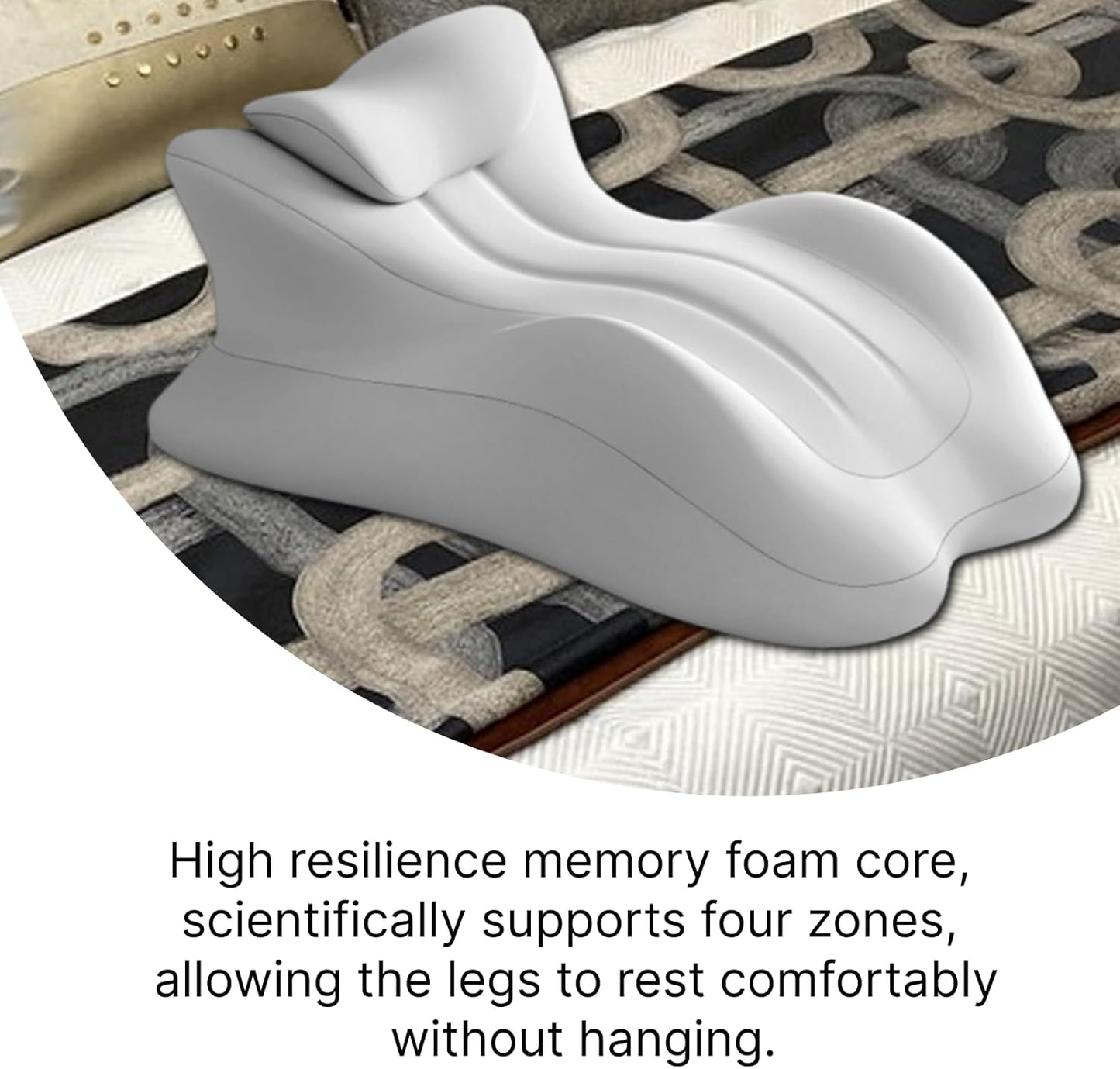 Ergonomic Memory Foam Prone Pillow for Full-Body Comfort