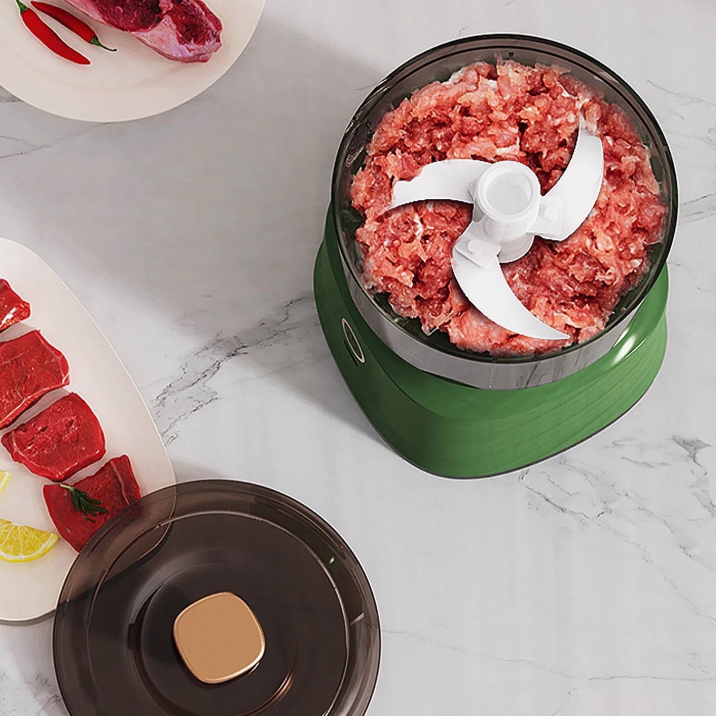 Electric Mini Portable Food Chopper & Grinder