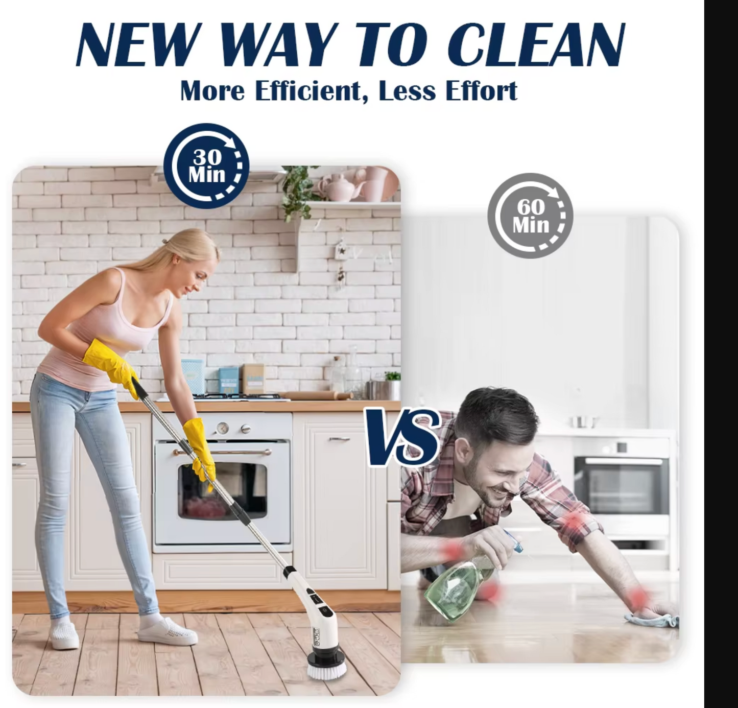 Cordless 9-in-1 Electric Spin Scrubber
