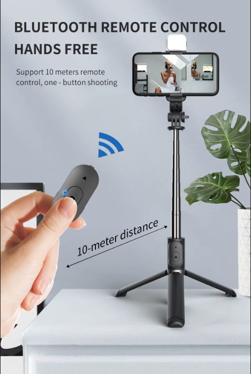 3 in 1 Extendable Selfie Stick Tripod With Remote