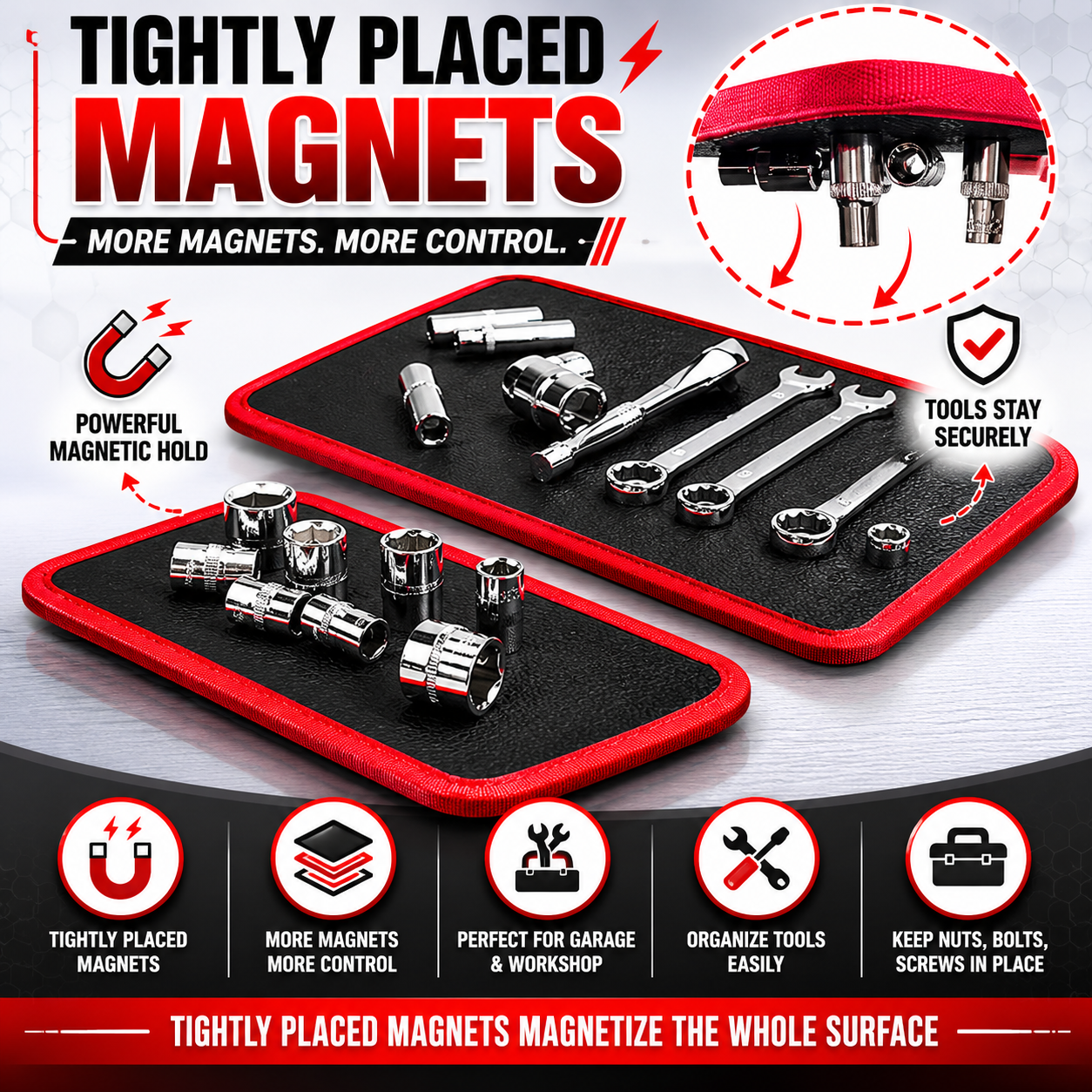 Flexible Magnetic Tool And Parts Mat