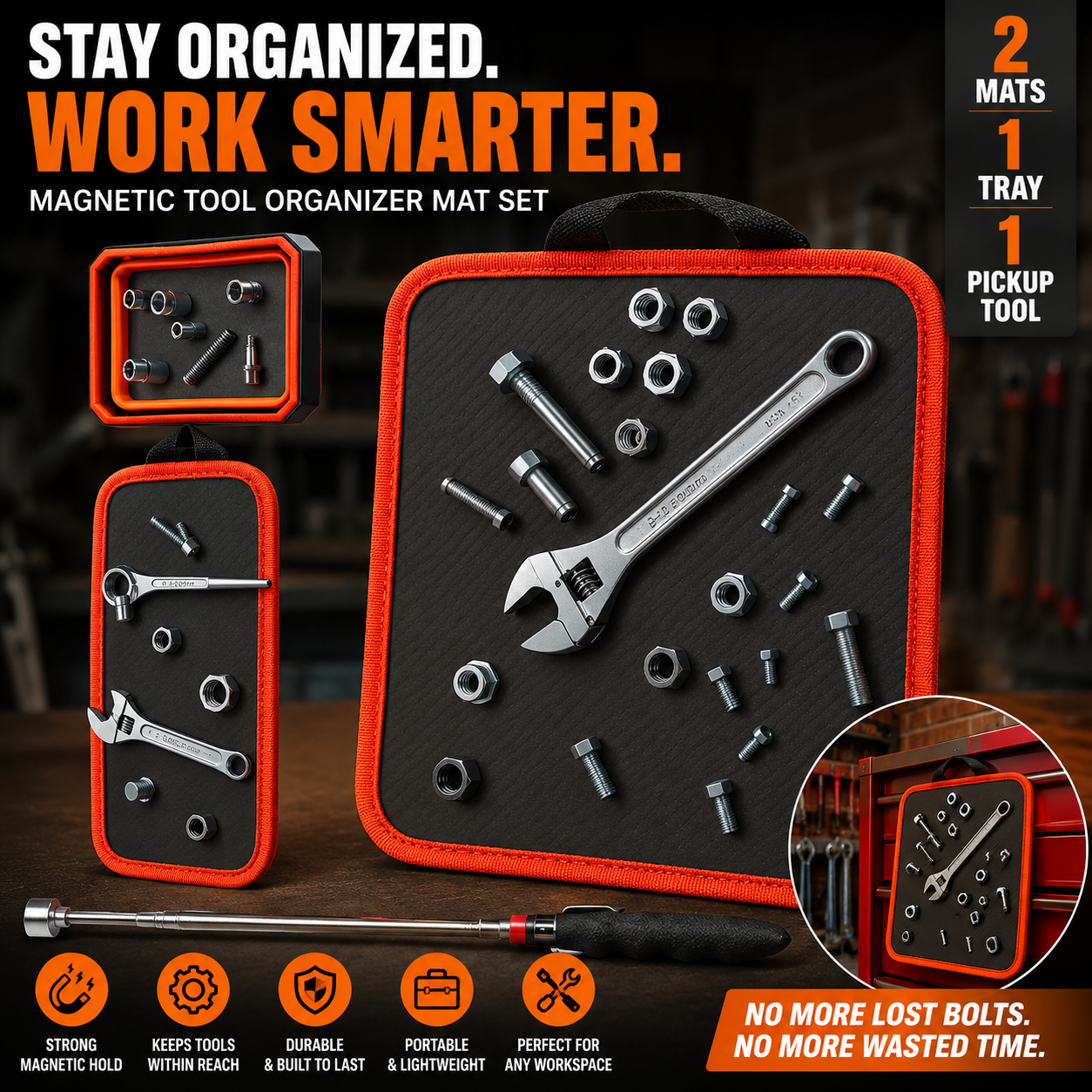 Flexible Magnetic Tool And Parts Mat