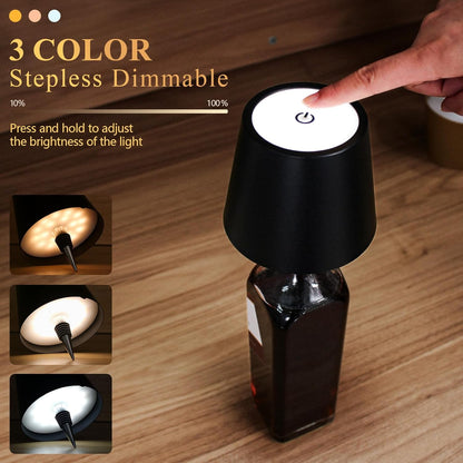 Metal Wireless Bottle Lamp (Pack Of 4)