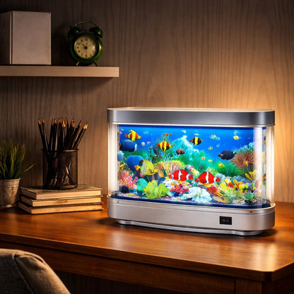 LED Moving Fish Aquarium Lamp