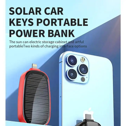 Solar Power Bank Portable Keychain Charger