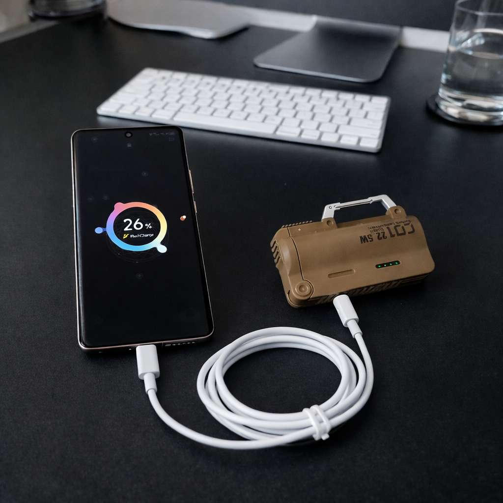 Fast Charging Carabiner Clip Power Bank