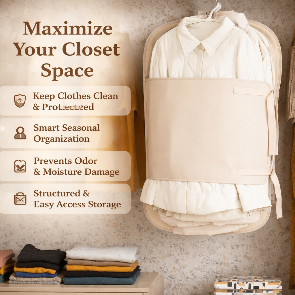 Hanging Wardrobe Space Saver Organizer