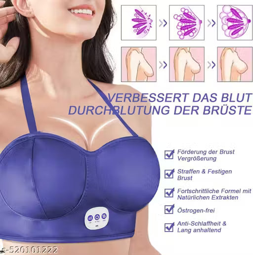 Rechargeable Breast Enhancement Vibrating Massager Bra