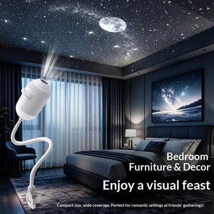 2 In 1 Mini Galaxy Projector (3 Films Included)