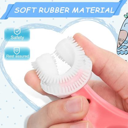 U Shaped Soft Toothbrush For Kids (Pack of 3)