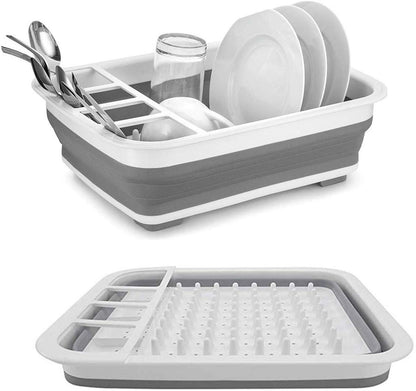 Foldable Silicone Kitchen Dish Drying Rack