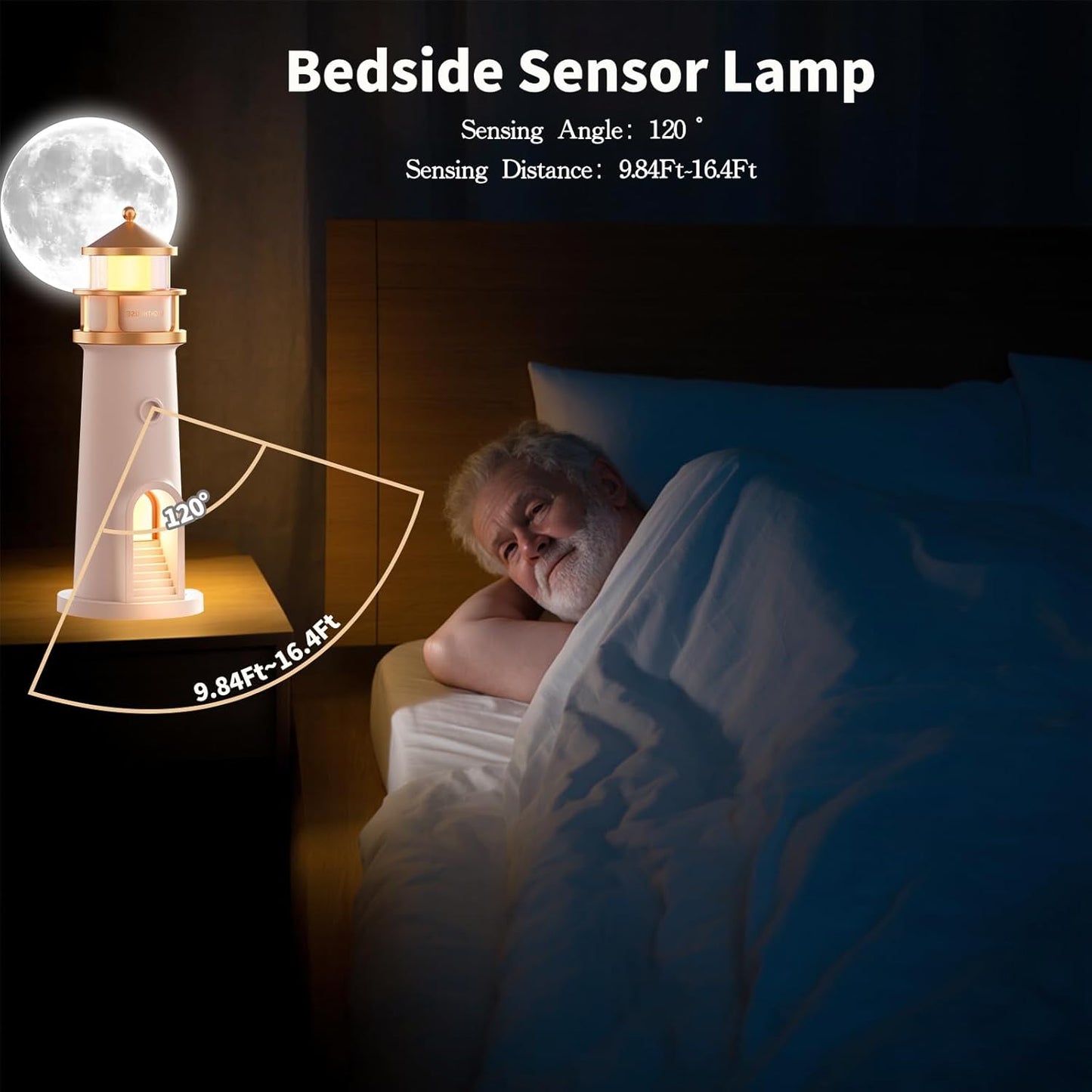 Lighthouse Projection Lamp With Bluetooth Speaker