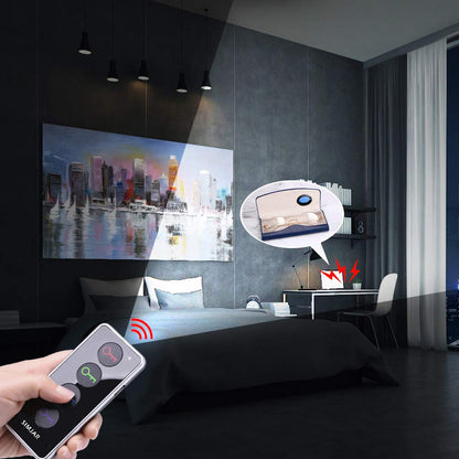 Smart Remote Wireless Key Finder with LED Flashlight, 1 RF Transmitter and 4 Receivers