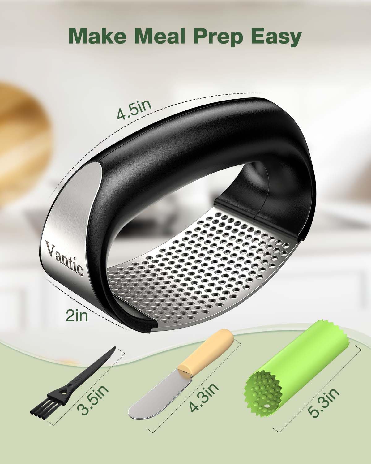Easy Stainless Steel Garlic Crusher