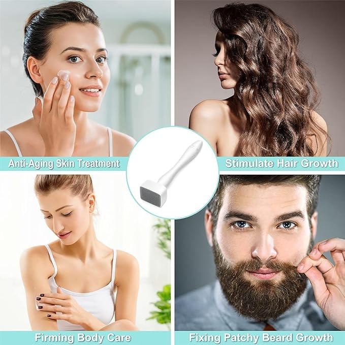 Derma Stamp for Skin Rejuvenation & Hair Growth – Microneedling Tool