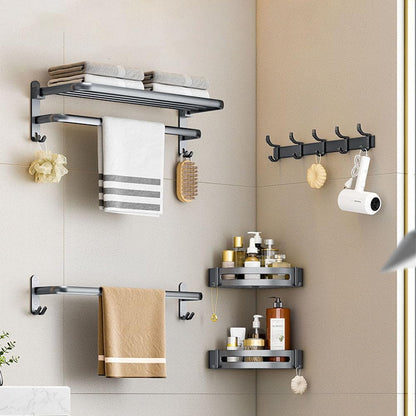 Wall Mounted Foldable Towel Rack