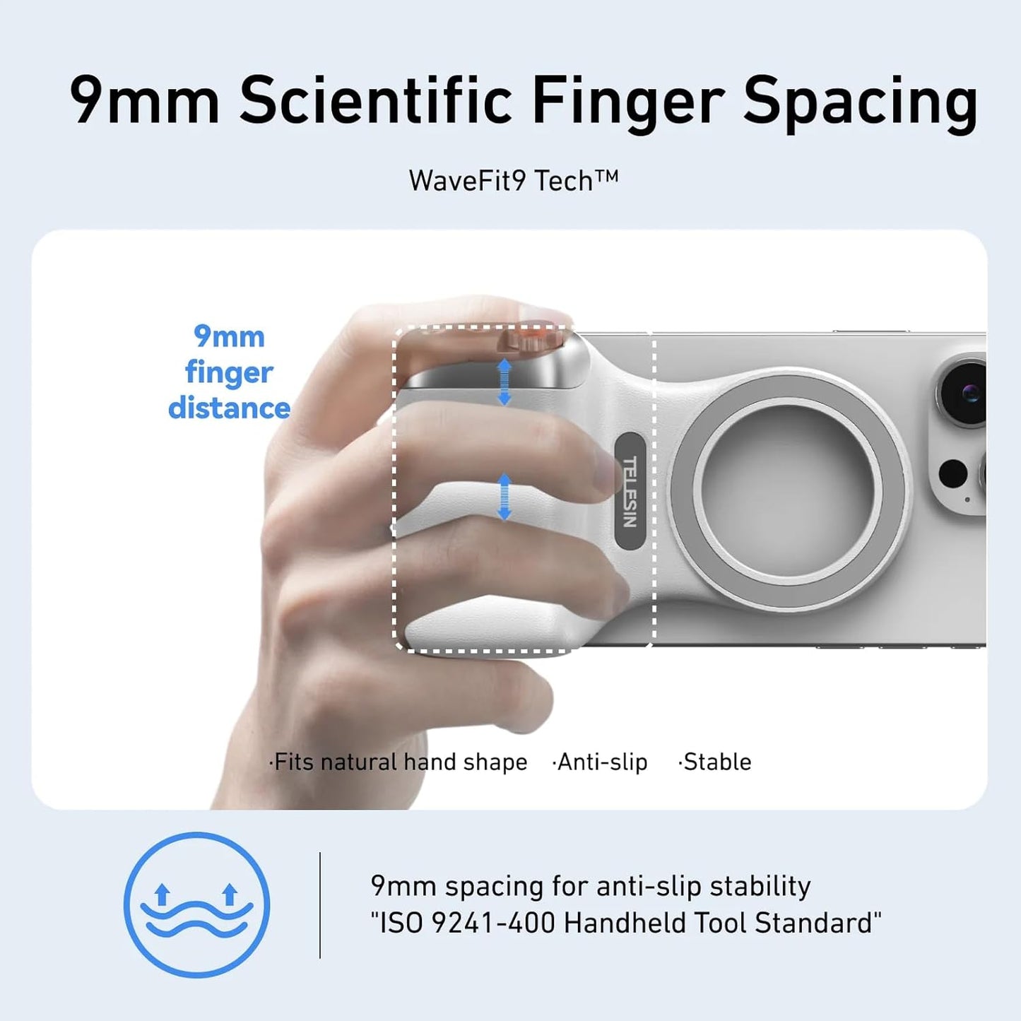Magnetic Phone Grip with Detachable Remote