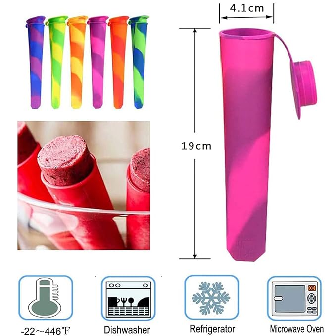 Reusable Silicone Popsicles Maker (Pack Of 4)