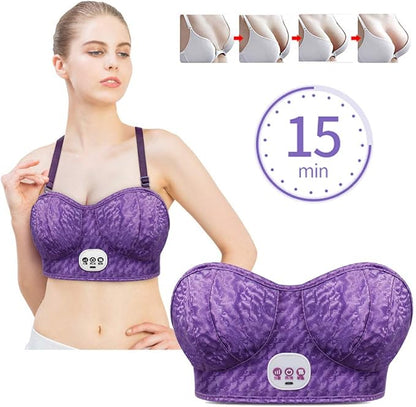 Rechargeable Breast Enhancement Vibrating Massager Bra