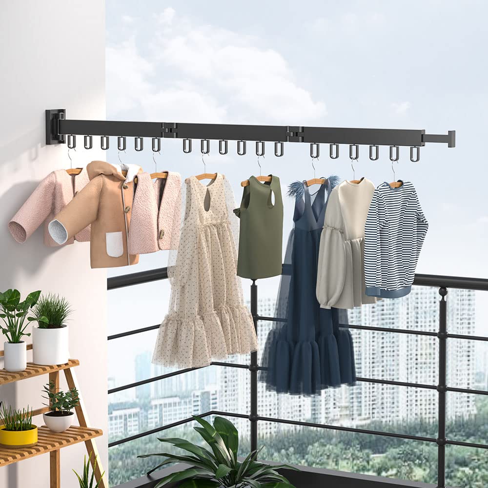 Wall Mounted Retractable Drying Rack