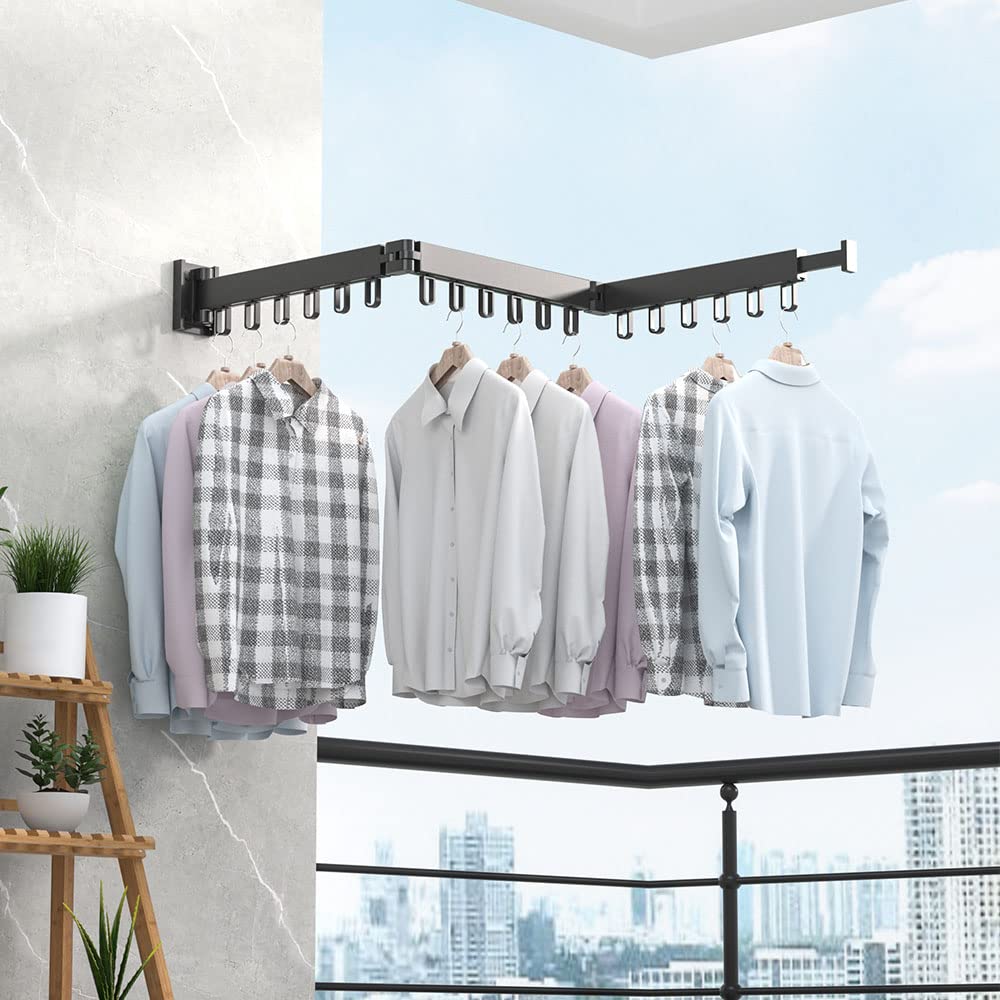 Wall Mounted Retractable Drying Rack