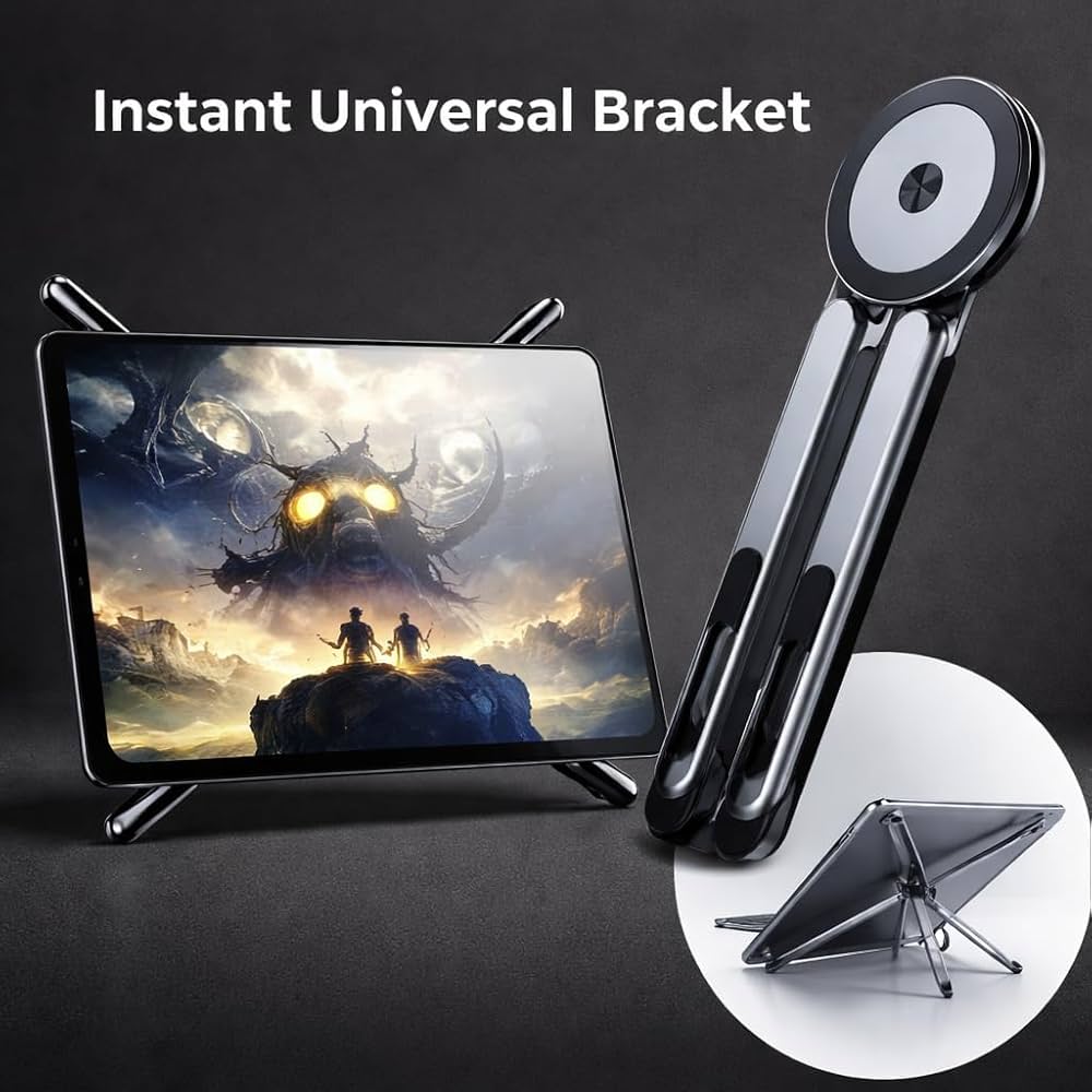 3-in-1 Laptop Foldable Stand (Aluminium)