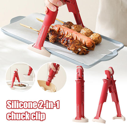 2-In-1 Anti-Scalding Bowl & Plate Clip Holder