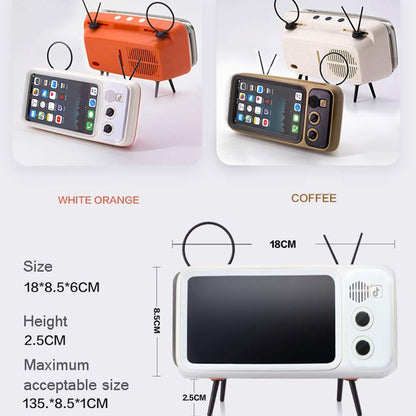 Retro Mini TV Mobile Phone Stand