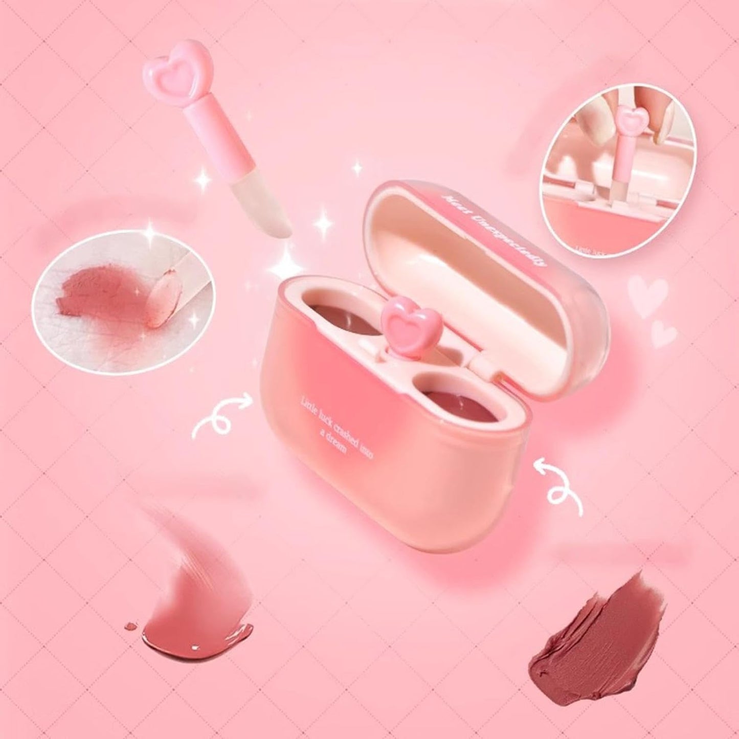 AirPods lipstick Double Lip Gloss (Glossy + Matte)