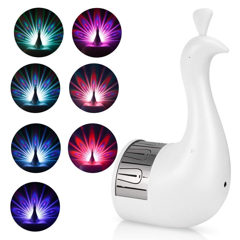 LED Peacock Projection Lamp