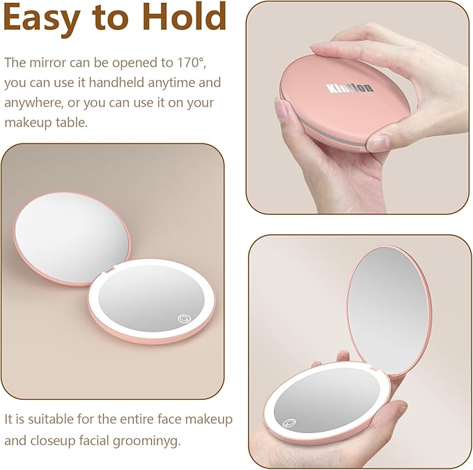 Handheld Pocket LED Mirror