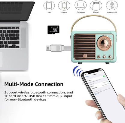 Mini Retro Bluetooth Speaker