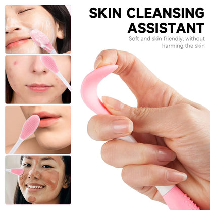 Double Head Silicone Face Mask Brush Applicator (Pack Of 3)
