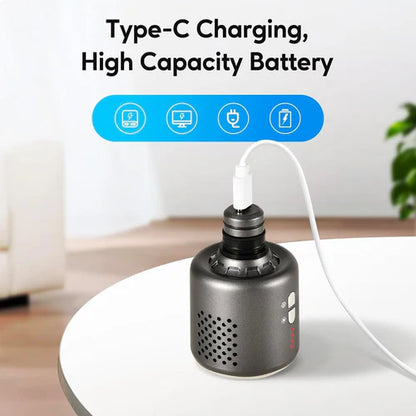 4-Rechargeable Heated Massager Gun Head with Hot and Cold Mode