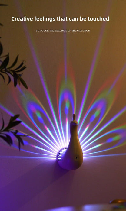 LED Peacock Projection Lamp